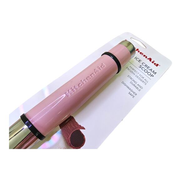 NEW KitchenAid Gourmet Ice Cream Scoop in Dried Rose [Pink] - Picture 2 of 3